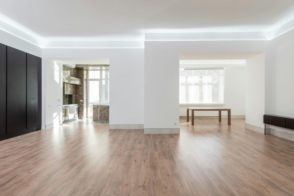 empty open-concept home