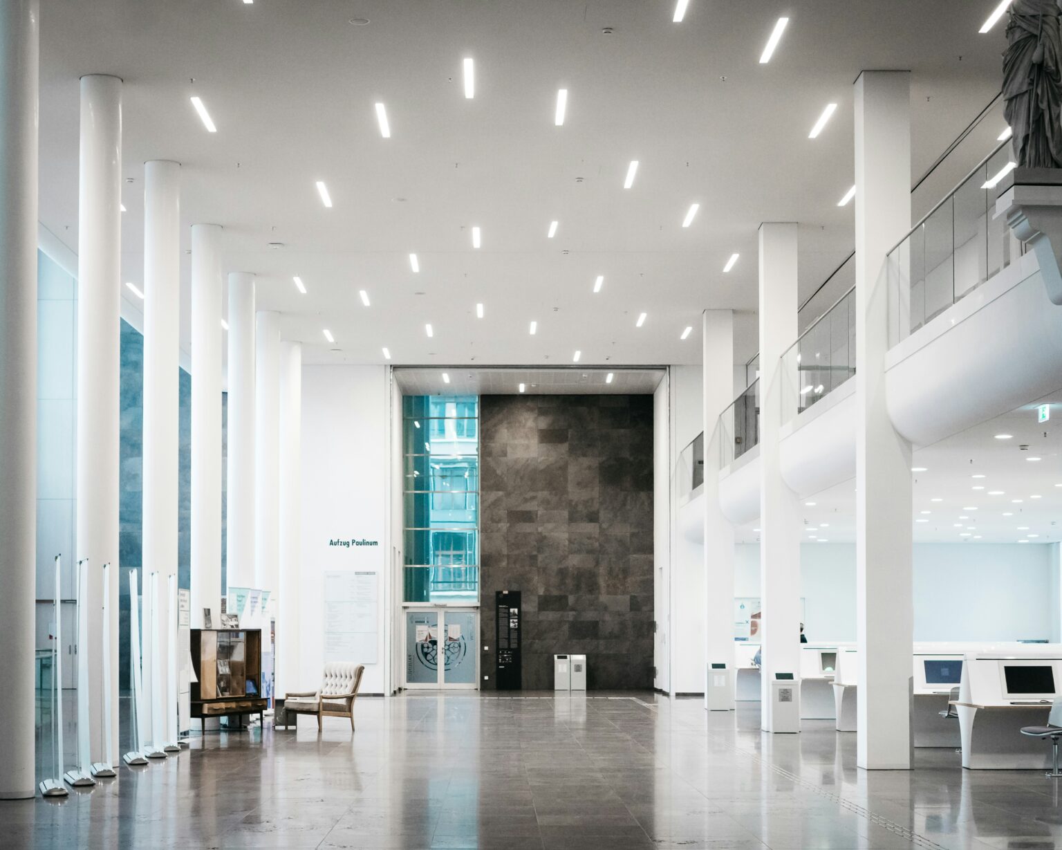 Interior of an office building. The best post-construction cleaning services in Newington